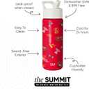 Simple Modern Kids Summit Water Bottle with Straw Lid |Disney Lightning McQueen 18oz Stainless Steel Cup Insulated Tumbler for Boys, School | Cars Lightning Speed