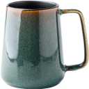 KELINGO Large 24 OZ/700ml Ceramic Coffee Mugs with Golden Handle, Extra Big Jumbo Tea Cup Mug for Office and Home, Gift and Present