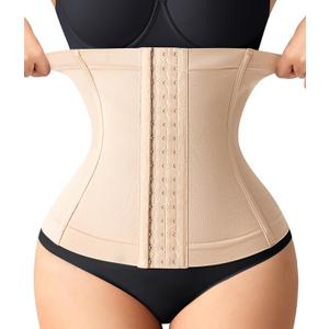 Nebility Waist Trainer for Women Faja Postpartum Corset Shapewear Tummy Control Waist Cincher Body Shaper, S