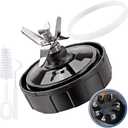 7 Fins Blender Blade Replacement Parts for Ninja,Extractor Blade Assembly Compatible with Ninja BN401 BN701 BN751 BN801 BL480-30 BL642-30 BL682 BL687 NN102 BL2012,with Hook, Brush, Rubber Gasket