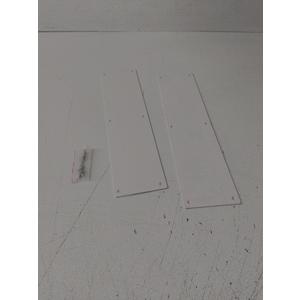 2 Pack CRL Clear Anodized Push Plates 4" x 16"