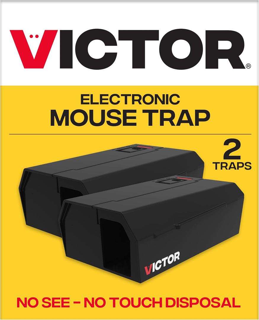 Victor Humane Mouse Traps Indoor for Home - M250BSR-2 - No Touch Electric Mouse Traps for Home, Pack of 2