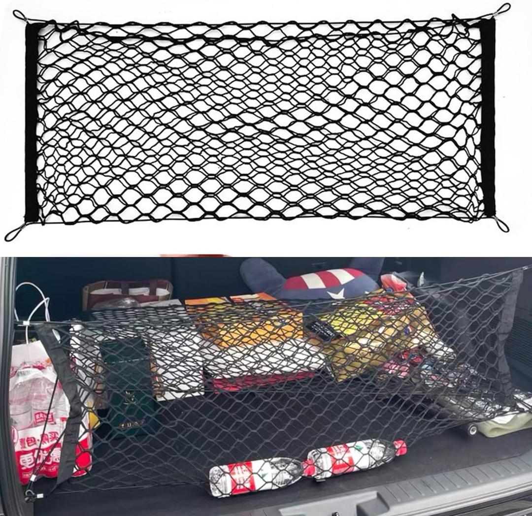 Truck Bed Organizer,5018 inch Double Layer Cargo Net for Pickup Truck Bed with 4 Hooks