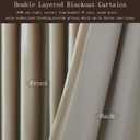 100% Full Blackout Champagne Beige Velvet Curtains 84 inch Long for Living Room,Set of 2 Liner Rod Pocket Back Tab Thermal Window Curtains Room Darkening Heavy Decorative Curtains Drapes for Bedroom