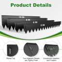 Upgraded Safe Black Steel Landscape Edging 20FT Kit (6-Pack) with Gloves -5 Inch Heavy-Gauge Rounded Edge Metal Garden Border for Lawn, Flower Bed & Raised Beds