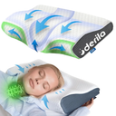 Derila Cervical Queen Size Pillow for Sleeping - Support Pillow for Side, Back, Stomach Sleepers - Contour Best Bed Pillows for Sleeping