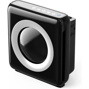Coway AP-1512HH Mighty Air Purifier with True HEPA and Eco Mode, black/silver, 16.8 x 18.3 x 9.6