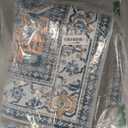 chakme Office Chair Mat for Hardwood Floor, 48"x36" Easy Glide Computer Desk Mat Protector for Rolling Chair Under Desk Rug Nonslip Backing, Machine Wash, (Boho) (Blue/Orange)