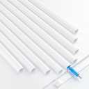 Yecaye 128in Mini Cord Hider for 1 Mini Wire, On-Wall Cord Cover Channel, Tape Wire Concealer, Cable Cover Cable Management for Home Office, W0.5in H0.31in, White