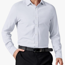 Men's Stretch Formal Dress Shirt - Soft Long Sleeve Button Down Shirts for Wedding Holiday Parties M