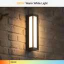 MVBT Glass Modern Outdoor Wall Lights, 26" Outdoor Wall Sconces AC100-240V, 6.7"L × 5.9"W × 25.6"H