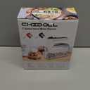 5-Speed Electric Hand Mixer, 800W Handheld Mixer with Turbo for Baking & Cooking, Kitchen Food Mixer with Storage Case & 5 Stainless Steel Attachments (2 Beaters, 2 Dough Hooks, 2 Whisks)-White