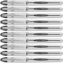 Uni-Ball Vision Elite Stick Roller Ball Pens .08mm, Black Ink, 12 Pens