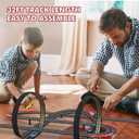 Slot Racing Car Track 32Ft Electric Powered Race Tracks Sets for Boys and Kids,Dual Racing with 4 High Speed Cars and 2 Hand Controllers, Gift Toys for Children 6,7,8 Years Old