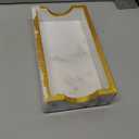 Fete Marble Tray for Bathroom - Guest Towel Holder Tray - 4 x 10 - White Marble