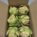Funzhan 6pcs Small Faux Artichokes Decoration, Green Artificial Artichoke