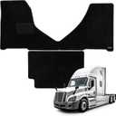 WENNEBIRD Superior Carpet Floor Mats for 2018-2023 Freightliner Cascadia (Automated Trans), 0.6-Inch Ultra-Thick, Noise-Reducing, All-Weather Waterproof Anti-Slip  2-Pc Set