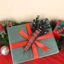 HOHOTIME 36Pcs Christmas Halloween Black Glitter Berry Stems Ornaments, 9.5 Inch Artificial Christmas Tree Picks for Xmas Tree Garland Wreath Vase Decorations DIY Home Decor(Black)