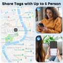 Air Tracker Tags-4 Pack for Android, Bluetooth Luggage Tracker Anti Lost Keys Finder/Item Locator with Holder Case Work with Google's Find Hub for Key, Backpack, Luggage, Wallet, Precise Position