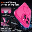 TOCOL for Phone 14 Pro Case, Compatible with Magsafe Charger, Full Camera Protection, Drop Protection, Translucent Matte Phone Case for iPhone 14 Pro 6.1 inch (Hot Pink)