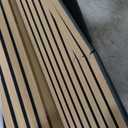 Wood Acoustic Panels for Interior Wall and Ceiling Decor, 2 Pieces 3D Slat Fluted Soundproof Panel Accent for Livingroom, Bathtub, Gaming, Studio, 94  23.6inch Each Box, Oak