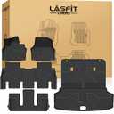 LASFIT Floor Mats & Cargo Mats for KIA EV9 2026 2025 2024 (Only for 6-Seats,Not Fit Relaxation Chairs & 7-Seats),All Weather TPE Custom Fit Kia EV9 2024-2026 Full Set Car Accessories Floor Liners