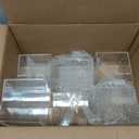 12 Pcs Clear Acrylic Box with Lid, Plastic Acrylic Boxes for Display Square Cube Decorative Storage Boxes Organize Containers for Candy Pill Tiny Jewelry(Square,4'' x 4'' x 4'')