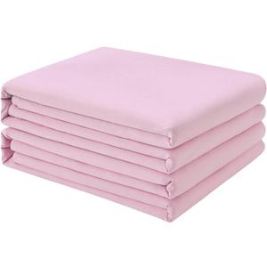 FreshCulture Twin Flat Sheets Only 2 Pack - Hotel Quality Flat Bed Sheets - Brushed Microfiber - Ultra Soft & Breathable - Wrinkle-Free - Easy Care - Flat Sheets Only Twin Size (Dusty Pink)