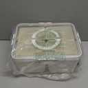 Refrigerator Organizer With Lids (4 Compartments), Fridge Storage, Fridge Organizers And Storage Clear, Fridge Organization, Storage Containers, Stackable With Lid Fridge Organizers