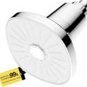 Ryamen Filtered Shower head, Rain Shower Head with Filter, High Pressure Shower Filter Head for Hard Water, 99% REMOVAL for Chlorine, Heavy Metals, Improves Skin & Hair, Chrome Polish