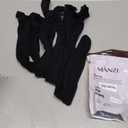 MANZI Faux Thigh High Tights Mock Suspender Pantyhose Striped Goth Fishnets Pack of 2