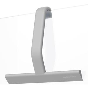 Dancemoon JustHang Shower Squeegee for Glass Doors, All-in-One Award-Winning Silicone Squeegee with Built-in Hook for Bathroom, Window, Mirror, Tile Wall, Car, Streak-Free Cleaner Tool, 10-Inch Gray