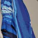 8FT Large Beach Umbrella with Heavy Duty Sand Anchor & Tilt Sun Shelter, Wind Resistance, UPF50+ UV Protection, Waterproof Canopy, Portable for Beach Outdoor Patio Yard Garden Pool (Blue)