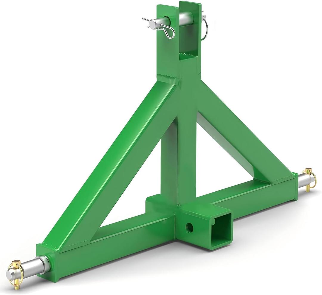 3 Point Trailer Hitch with 2" Receiver,3 Point Quick Hitch,Heavy-Duty Towing Hitch receivers Suitable for All Small to Big Tractors (Green)