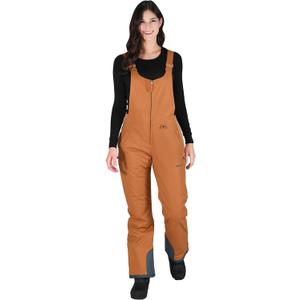 Arctix Women's Essential Insulated Ski Bibs, Water Resistant Snow Pants for Skiing & Snowboarding (4X/31" Inseam, Cappucino)