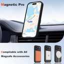 2 x Compatible with iPhone 17 Pro Case 6.3" [Compatible with Mag-Safe][Camera Control Button][Camera Protection] Military Grade Shockproof Translucent Magnetic iPhone 17 Pro Phone Case, Black