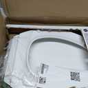 KOHLER 4636-RL-0 Cachet ReadyLatch Elongated Slow Close Toilet Seat, Soft Close Toilet Seat Quiet Lid, Contoured Grip-Tight Bumpers Installation Hardware, Apartment Essentials, White