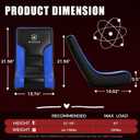 GTPLAYER Floor Rocker Gaming Chair Adjustable Angle Limiter, Ultra Lightweight Ergonomic Floor Rocking Game Seat for Gaming and Lounging, Blue, Standard