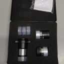 Astromania Telescope Eyepiece Set Accessory Kit for Astronomy Enthusiast Beginner, FMC 6mm Plossl 15mm Kellner Eyepiece Barlow Lens 2X with T Thread, Moon Filter 25&80A Color Filter&Sturdy Carry Case