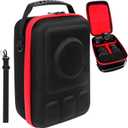 Hard Camera Case for DSLR/Mirrorless Cameras Compatible with Sony, Nikon, Canon, Pentax & More - with 2 Dividers, Mesh Pocket for Charger/Cables/Cards/Lens Accessories, Shoulder Strap Included