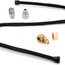 Stanbroil 3/8" X 36" Non-Whistle Flexible Flex Gas Line Connector Kit for NG or LP Fire Pit and Fireplace
