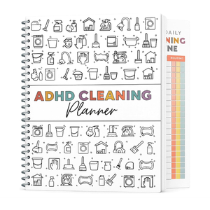 Adhd Cleaning Planner - Reusable Adhd Cleaning and Organizing Planner Daily Weekly Monthly - Cleaning Schedule and Checklist ADHD Planners for Adults Women Editable Household Schedule Planners 2026