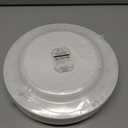 White with Silver Dots Plastic Disposable Plate Combo Set - 10.25" & 7.5" (20 Each Set) - Perfect for Weddings, Parties & Special Events, 20 Servings
