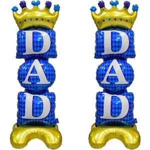 BELSITA Happy Fathers Day Balloons Large Father's Day Standing Balloon 44 Inch DAD Aluminum Foil Balloon For Father's Day Birthday Party Decoration Holiday Supplies Home Room Decor