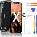 Yodoit for iPhone X Screen Replacement COF FHD LCD Display 3D Touch Digitizer 5.8 Inch Glass with Repair Tool Kit, Compatible with Model A1865, A1901, A1902