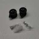 Zoofen Luggage Replacement Wheels 2 pcs Suitcase Replacement Wheels Wear-Resistant Luggage Wheels for Most Suitcase Repair (Black)