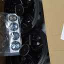 NOKINS Golf Cart SS Wheel Covers Hub Caps for Most Golf Carts 8 inch(Set of 4) (Black)