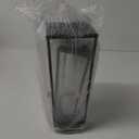 Solar Lantern Decorative Outdoor Set of 2 (18 & 15) Modern Black Metal Lanterns with Solar Candles, Decorative Candle Lanterns for Outdoor Porch, Patio, Garden, Yard Decor