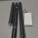 SUTINE Closet Rods for Hanging Clothes, 17 to 53 Inch Closet Rod, Heavy Duty Adjustable Clothes Hanging Bar Rod Matte Black Closet Poles for Wardrobes, Closet, Bathroom, Windows, 1.3 Inch Diameter