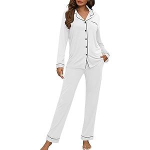 HNG Women Pajama Set Long Sleeve Sleepwear Fashion Night Wear. Size XXL